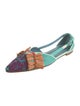 Meher Kakalia Suede Printed D'Orsay Flats
