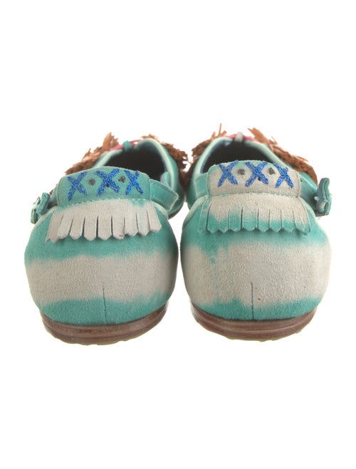 Meher Kakalia Suede Printed D'Orsay Flats