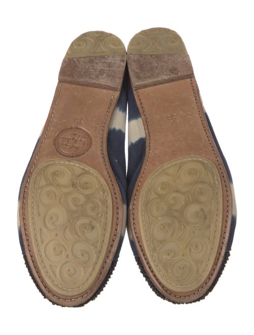 Meher Kakalia Tie-Dye Print Beaded Accents Ballet Flats