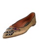 Meher Kakalia Leather Graphic Print Ballet Flats