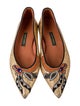 Meher Kakalia Leather Graphic Print Ballet Flats