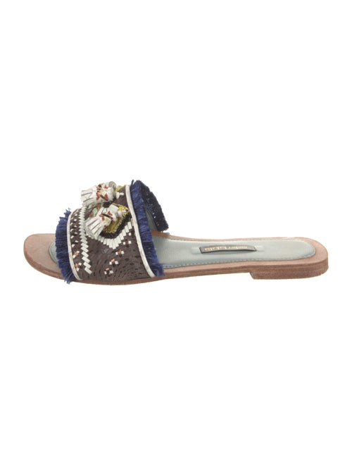 Meher Kakalia Leather Slides