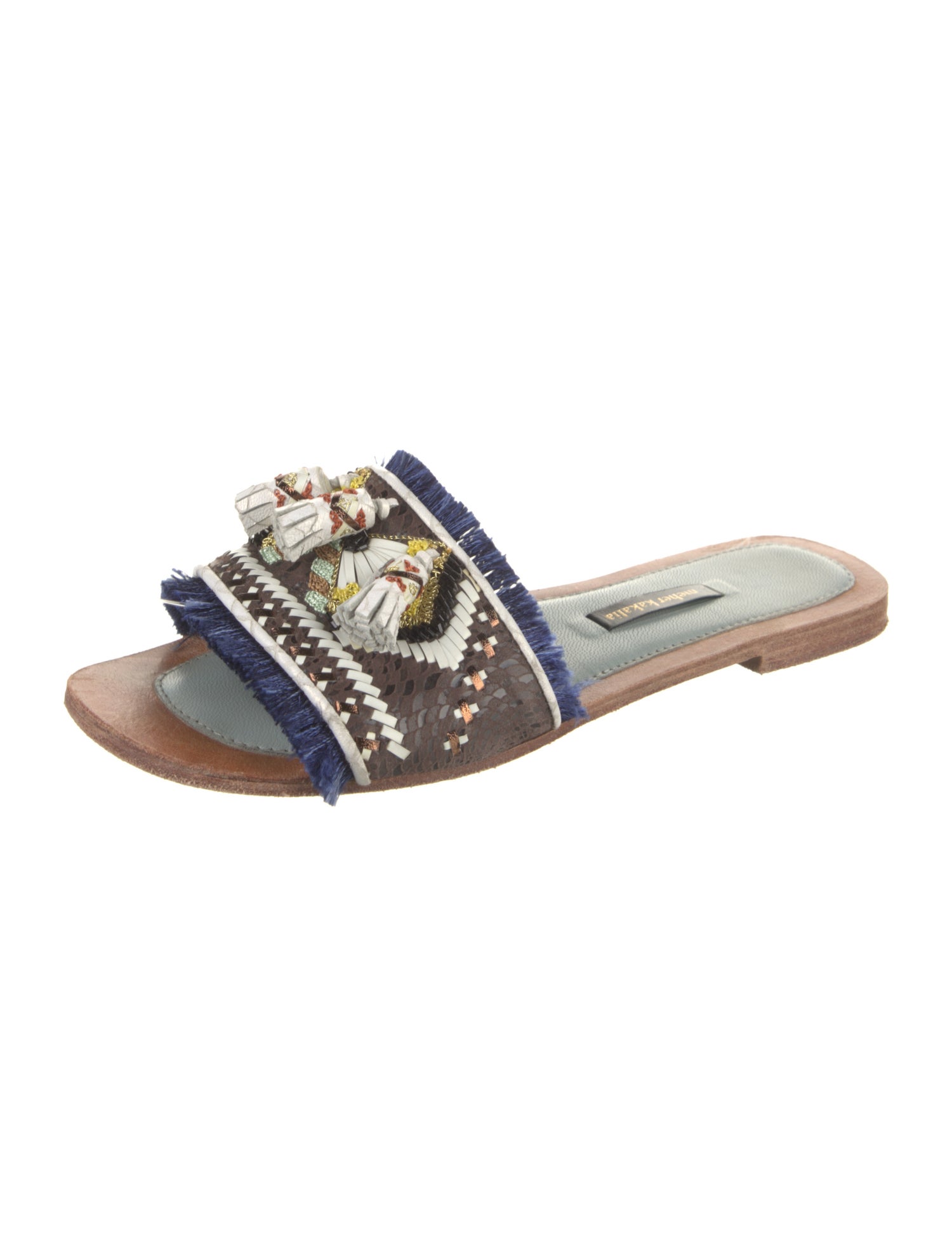 Meher Kakalia Leather Slides