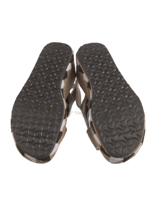 Meher Kakalia Raffia Animal Print Espadrilles