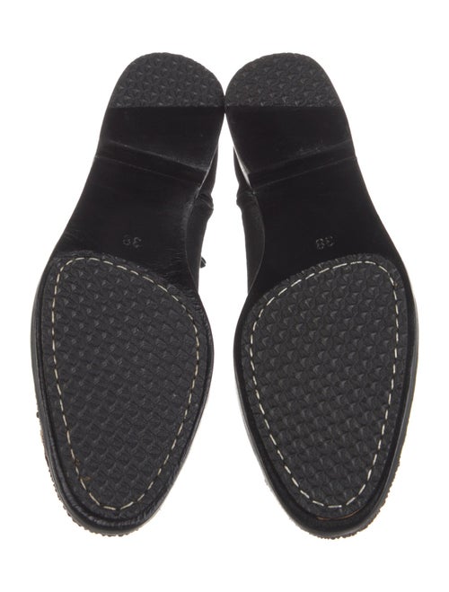 Meher Kakalia Suede Colorblock Pattern Lace-Up Boots