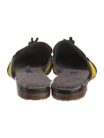 Meher Kakalia Suede Printed Mules