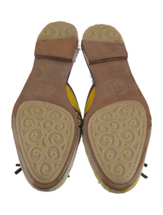 Meher Kakalia Suede Printed Mules