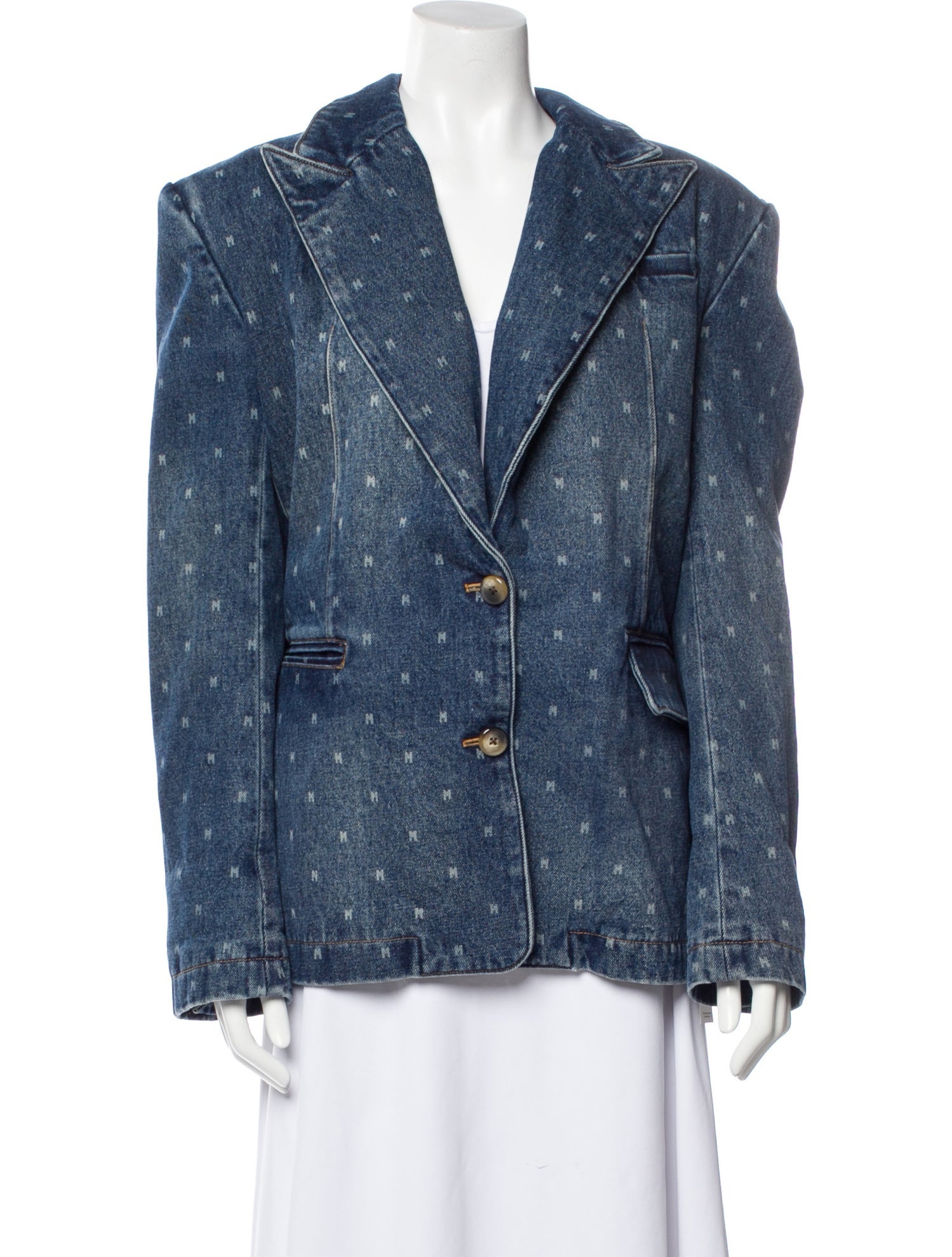 MARKGONG Printed Denim Jacket