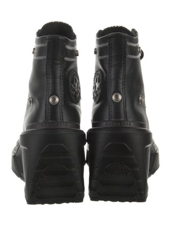 Martine Ali x Converse Leather Wedge Sneakers