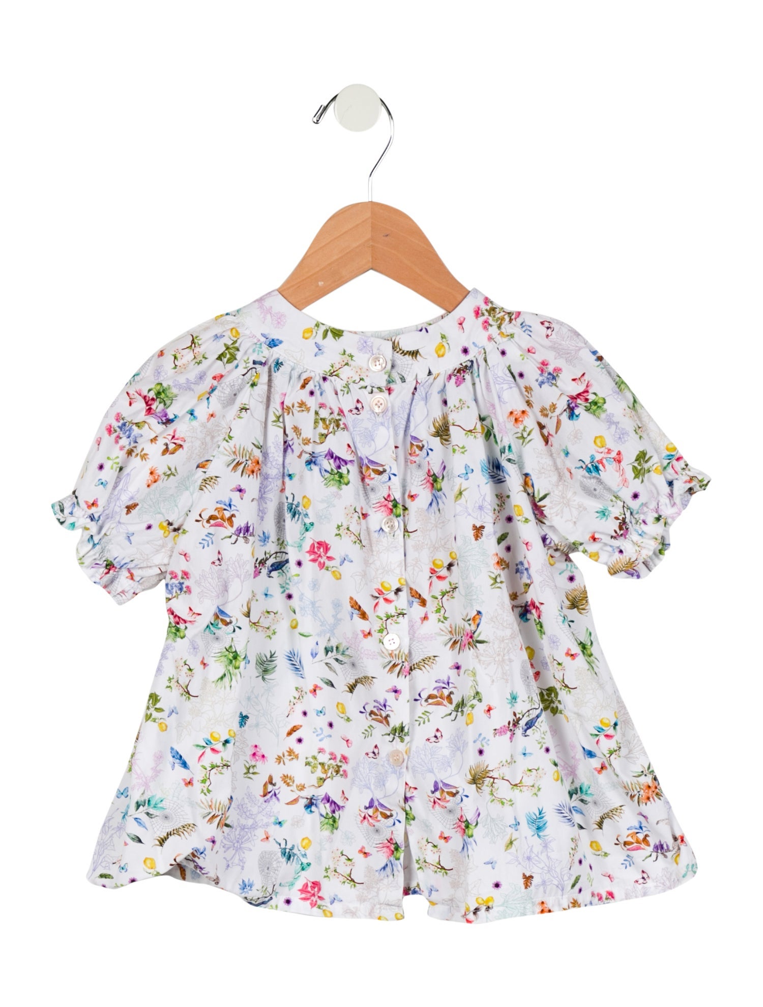 Makié Toddler Girls' Floral Short Sleeve Top