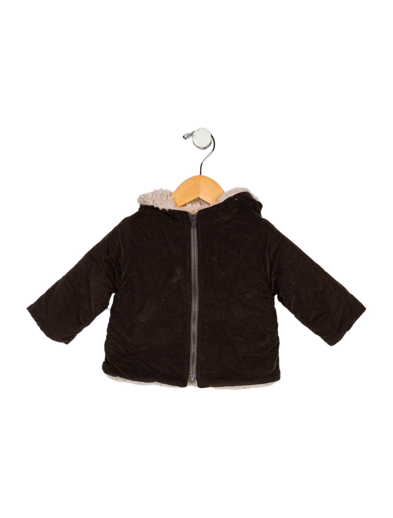 Makié Infant Girls Long Sleeve Faux Fur Zip Up Jacket
