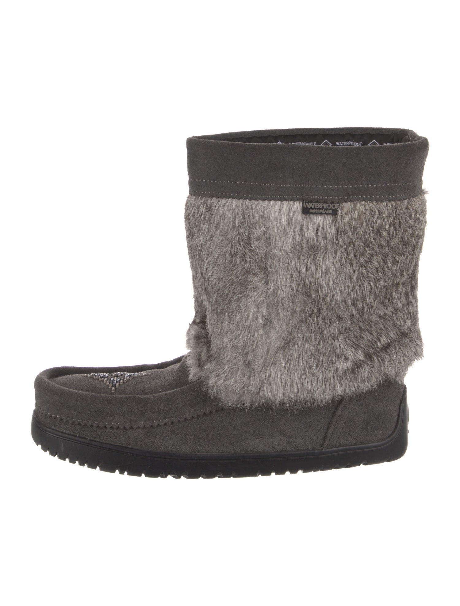 Manitobah Mukluk Suede Colorblock Pattern Boots