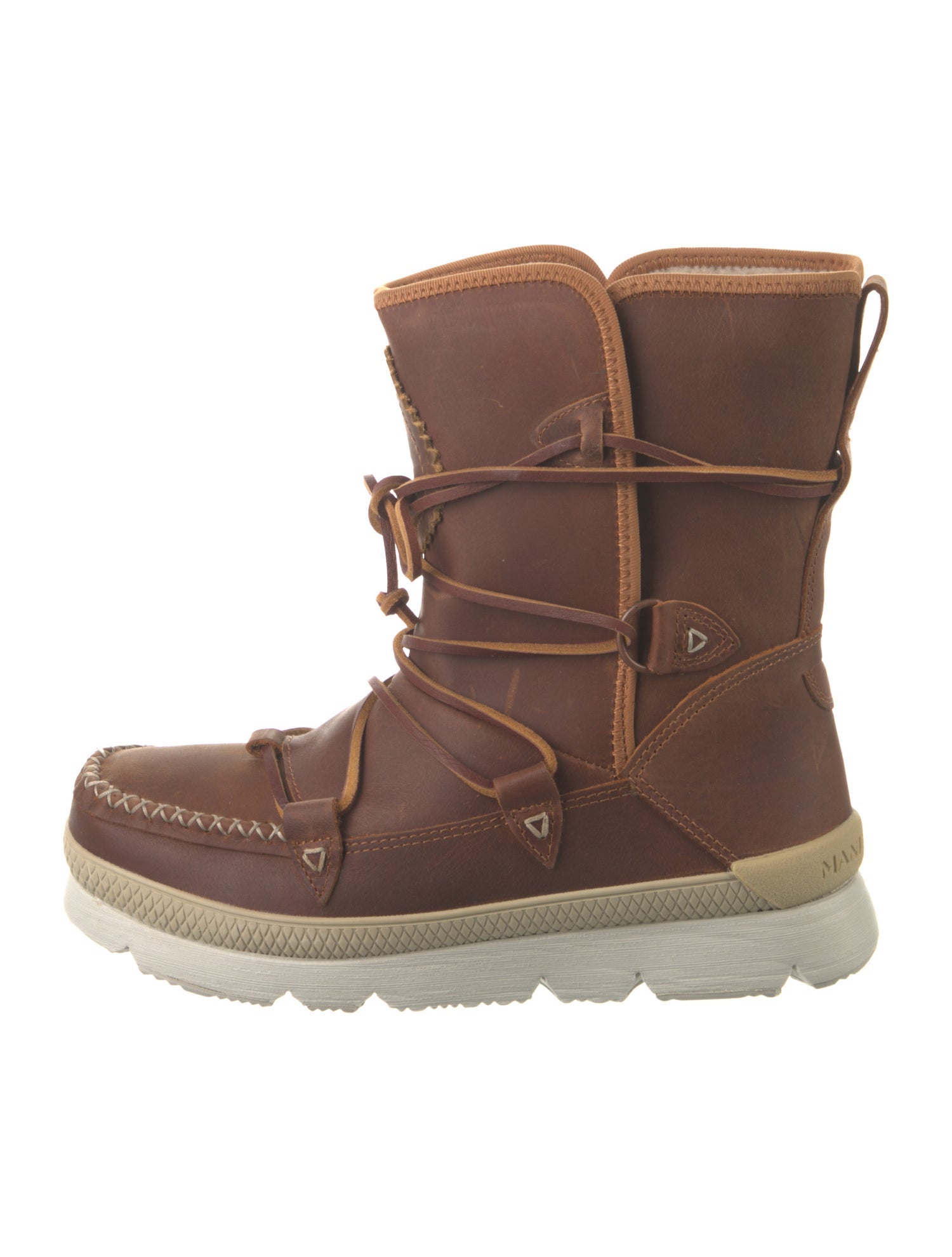 Manitobah Mukluk Leather Lace-Up Boots