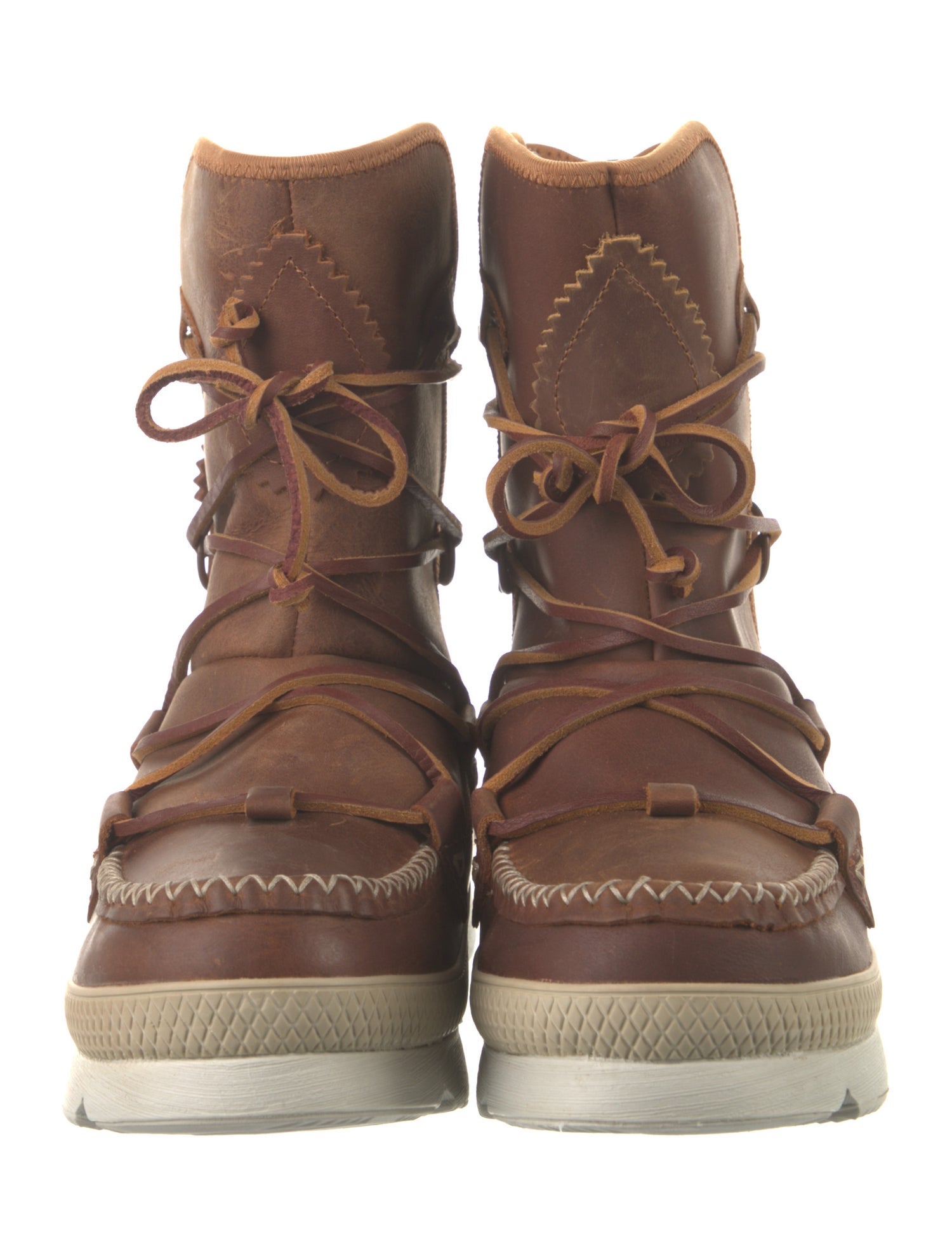 Manitobah Mukluk Leather Lace-Up Boots