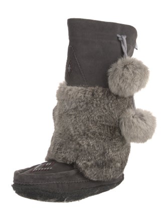 Manitobah Mukluk Suede Patterned Boots