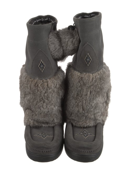 Manitobah Mukluk Suede Colorblock Pattern Boots