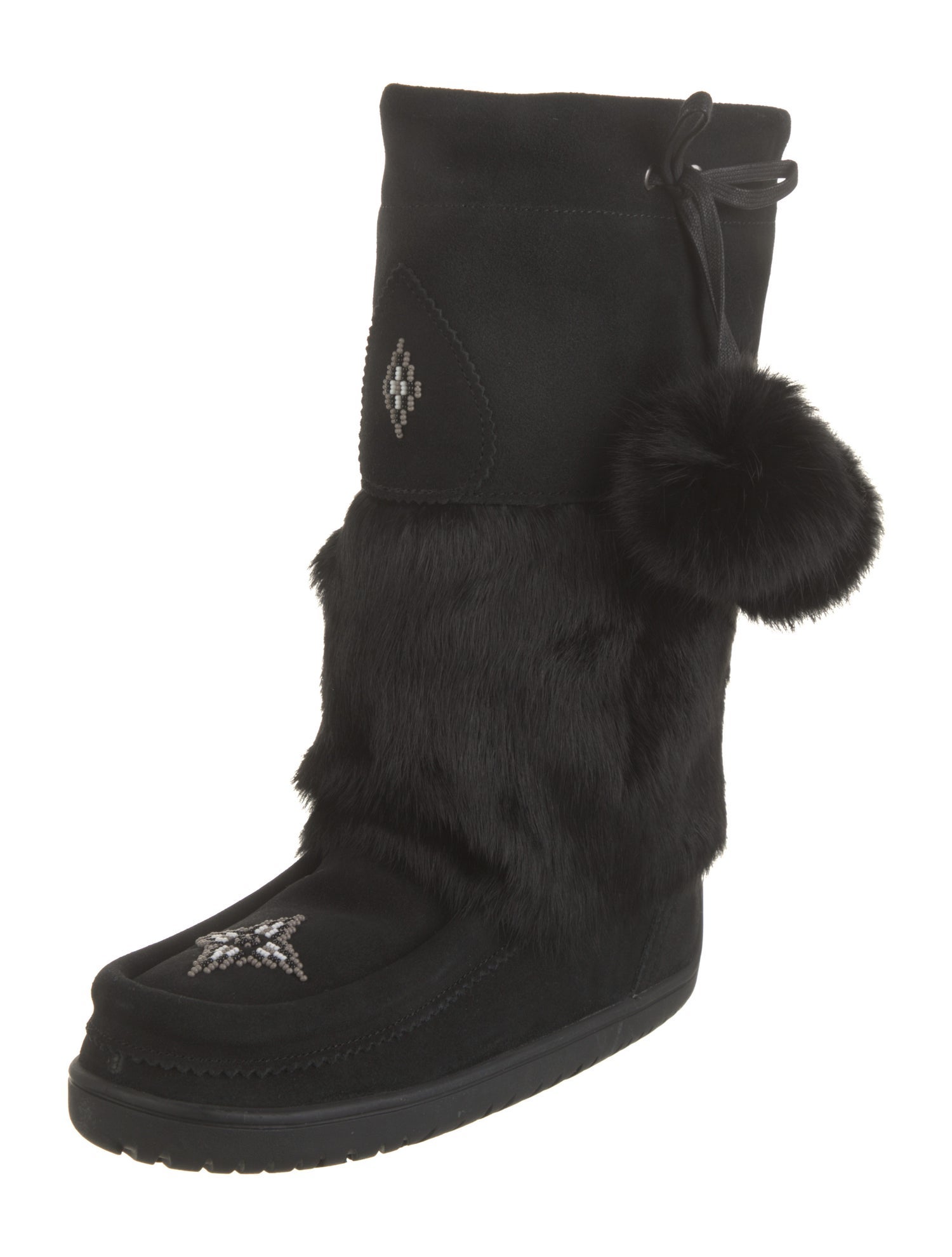 Manitobah Mukluk Leather Fur Trim Boots