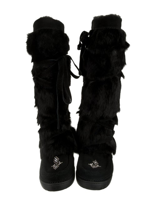 Manitobah Mukluk Fur Lace-Up Boots