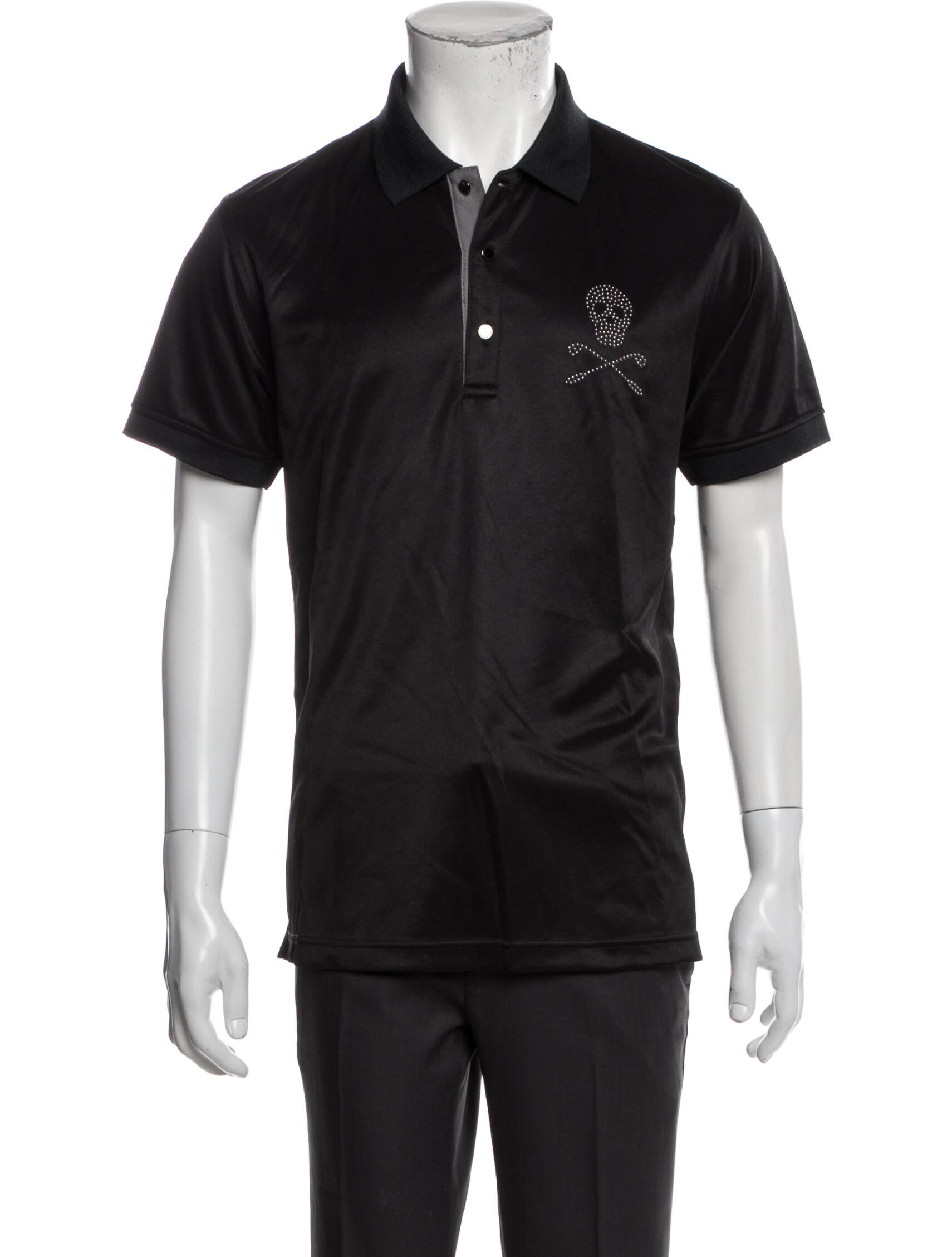 Mark & Lona Collar Short Sleeve Polo Shirt - Black Polos