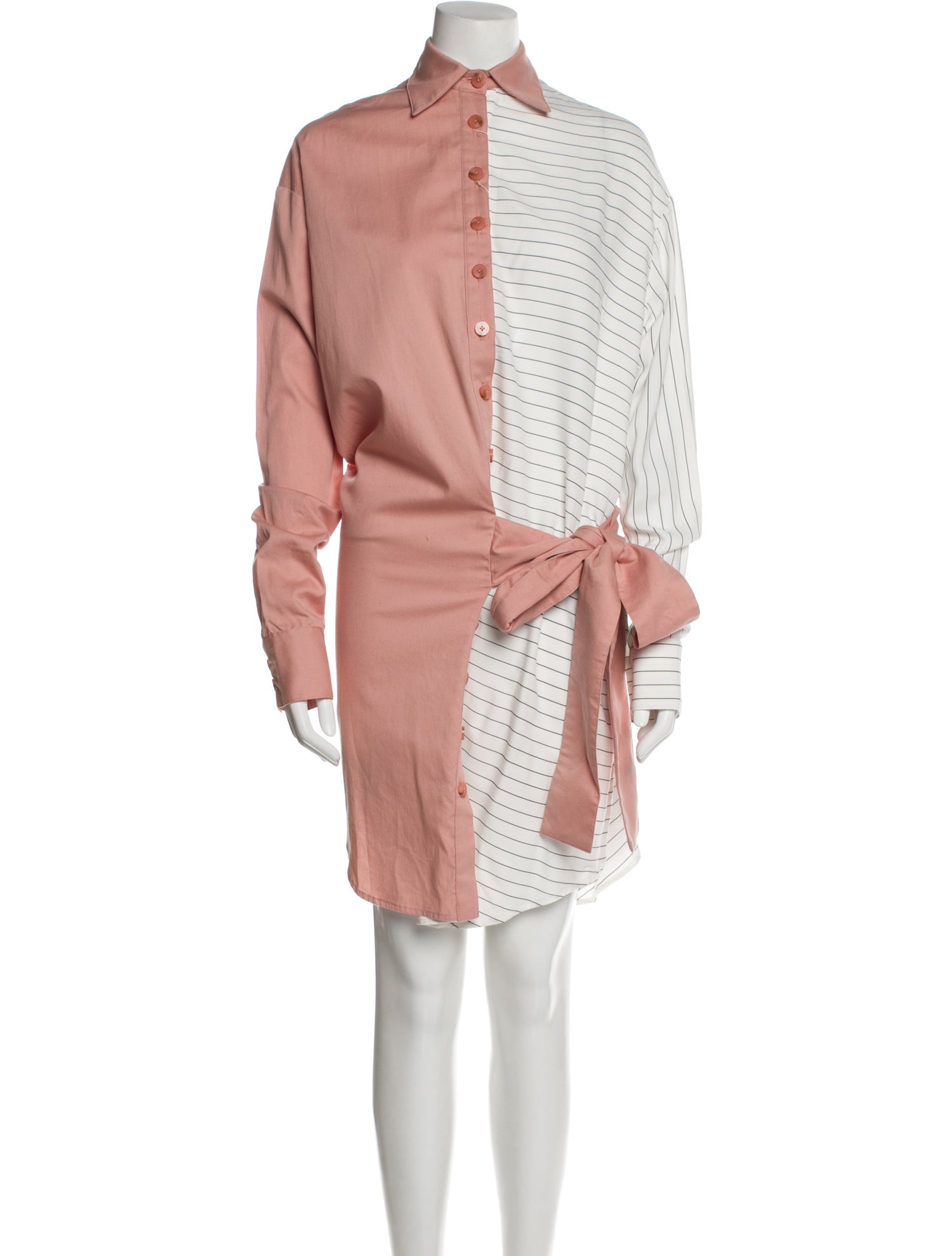 Miko Miko Striped Knee-Length Dress