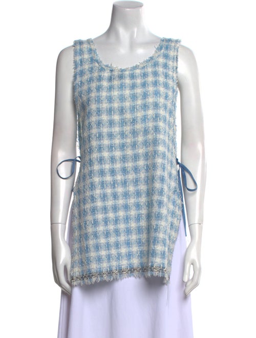 Mahlia Collection Printed Scoop Neck Top