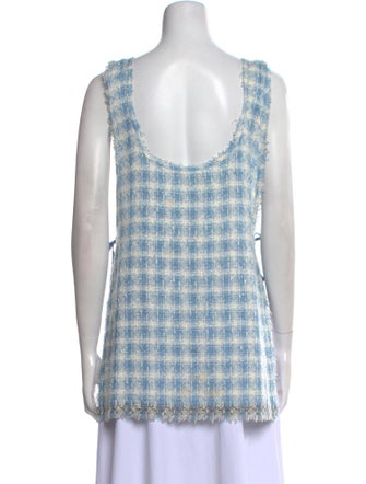 Mahlia Collection Printed Scoop Neck Top