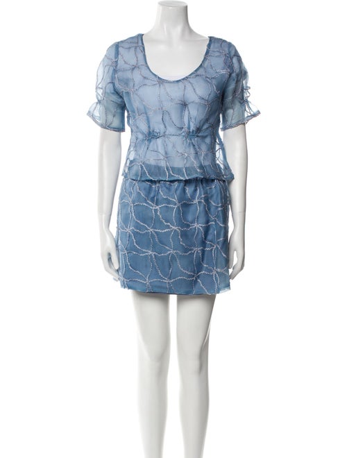 Mahlia Collection Lace Pattern Skirt Set