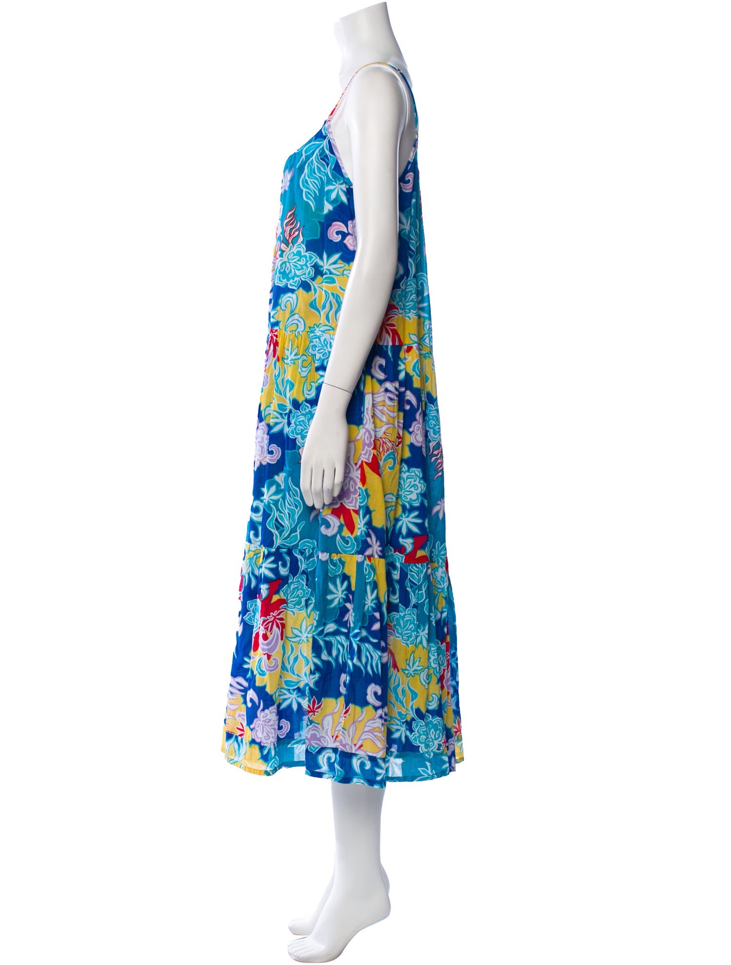 Mikoh Floral Print Long Dress