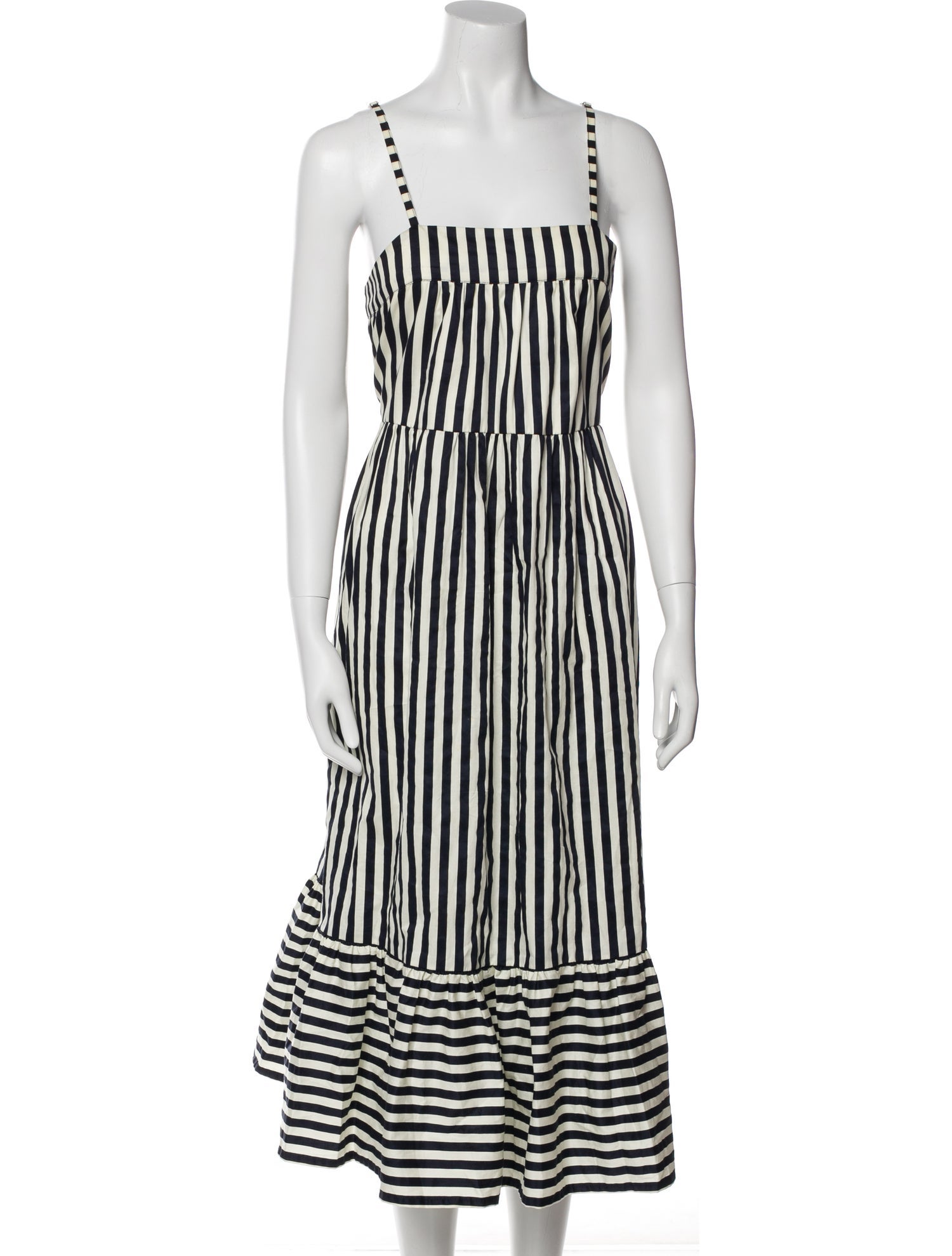 Mikoh Striped Midi Length Dress