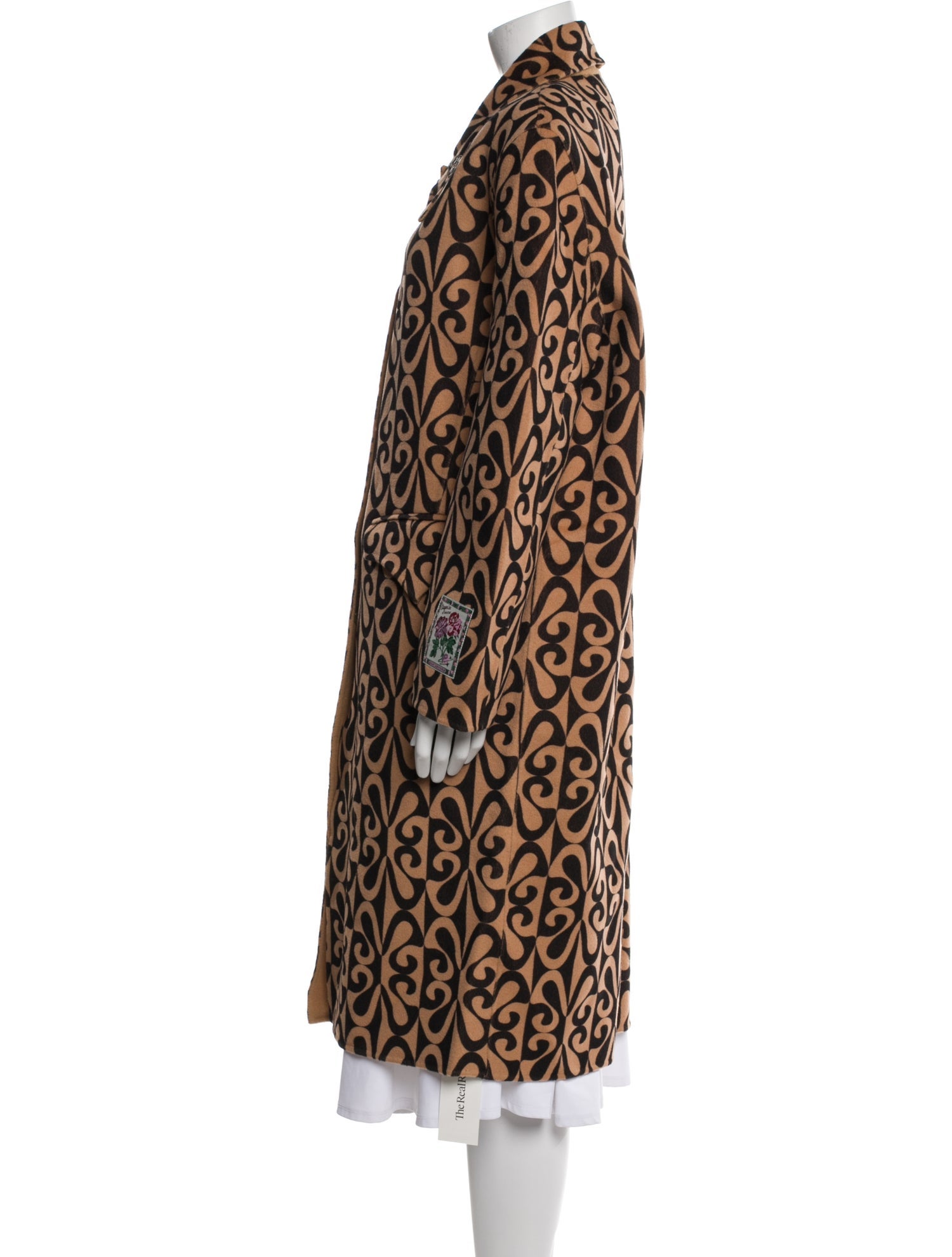 Mukzin Wool Animal Print Coat w/ Tags
