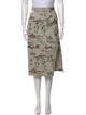 Mukzin Printed Midi Length Skirt