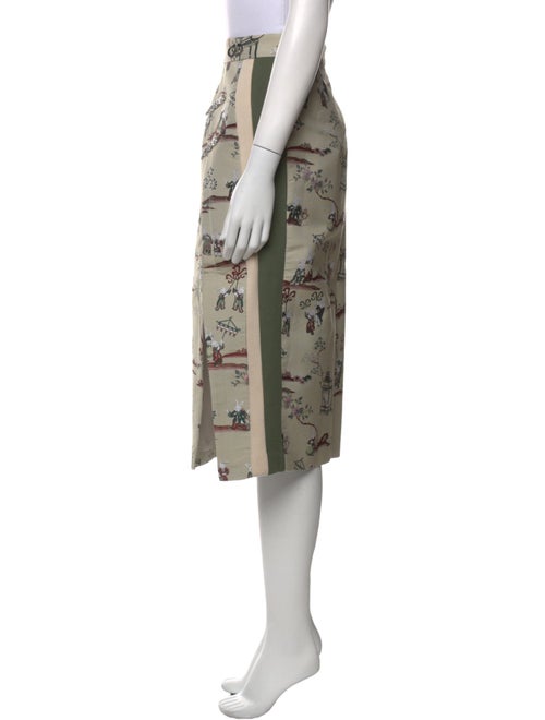 Mukzin Printed Midi Length Skirt
