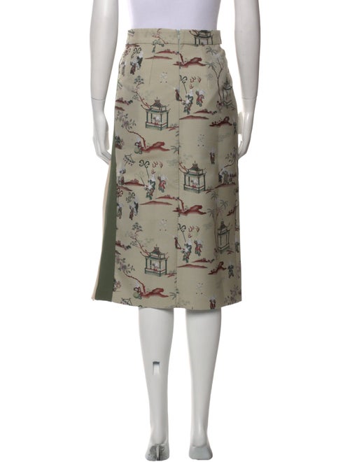 Mukzin Printed Midi Length Skirt