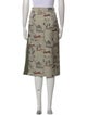 Mukzin Printed Midi Length Skirt