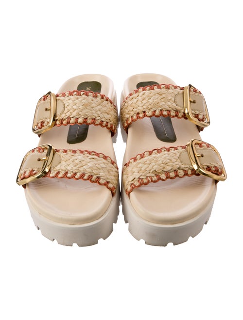 MARIA LUCA Raffia Slides