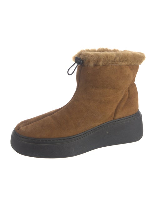 MARIA LUCA Suede Colorblock Pattern Boots