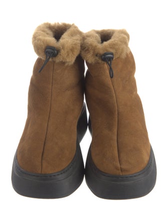 MARIA LUCA Suede Colorblock Pattern Boots