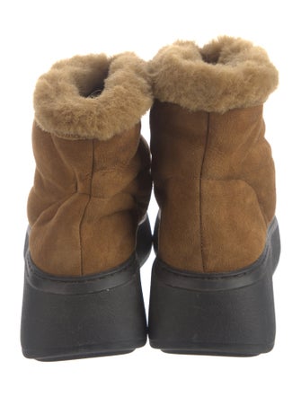 MARIA LUCA Suede Colorblock Pattern Boots