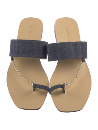 MARIA LUCA Denim Slides