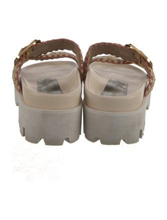 MARIA LUCA Raffia Slides