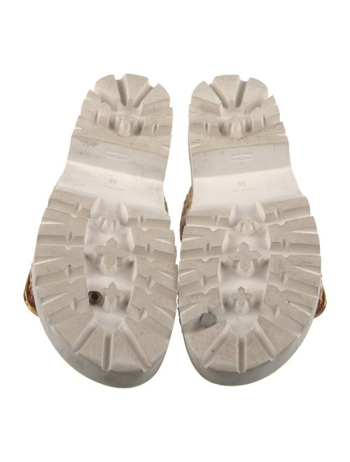 MARIA LUCA Raffia Slides