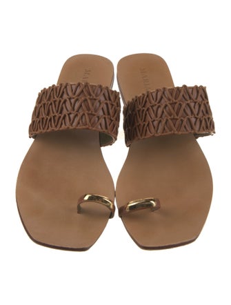 MARIA LUCA Leather Slides