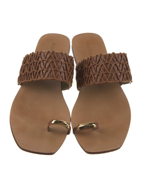MARIA LUCA Leather Slides