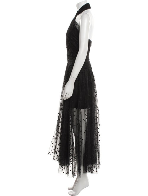 MARIA LUCA Halterneck Midi Length Dress