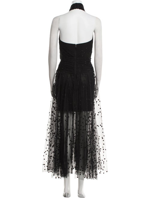 MARIA LUCA Halterneck Midi Length Dress