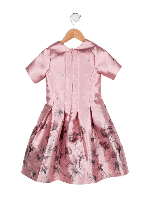 Mama Luma Girls' Floral Short Sleeve Dress