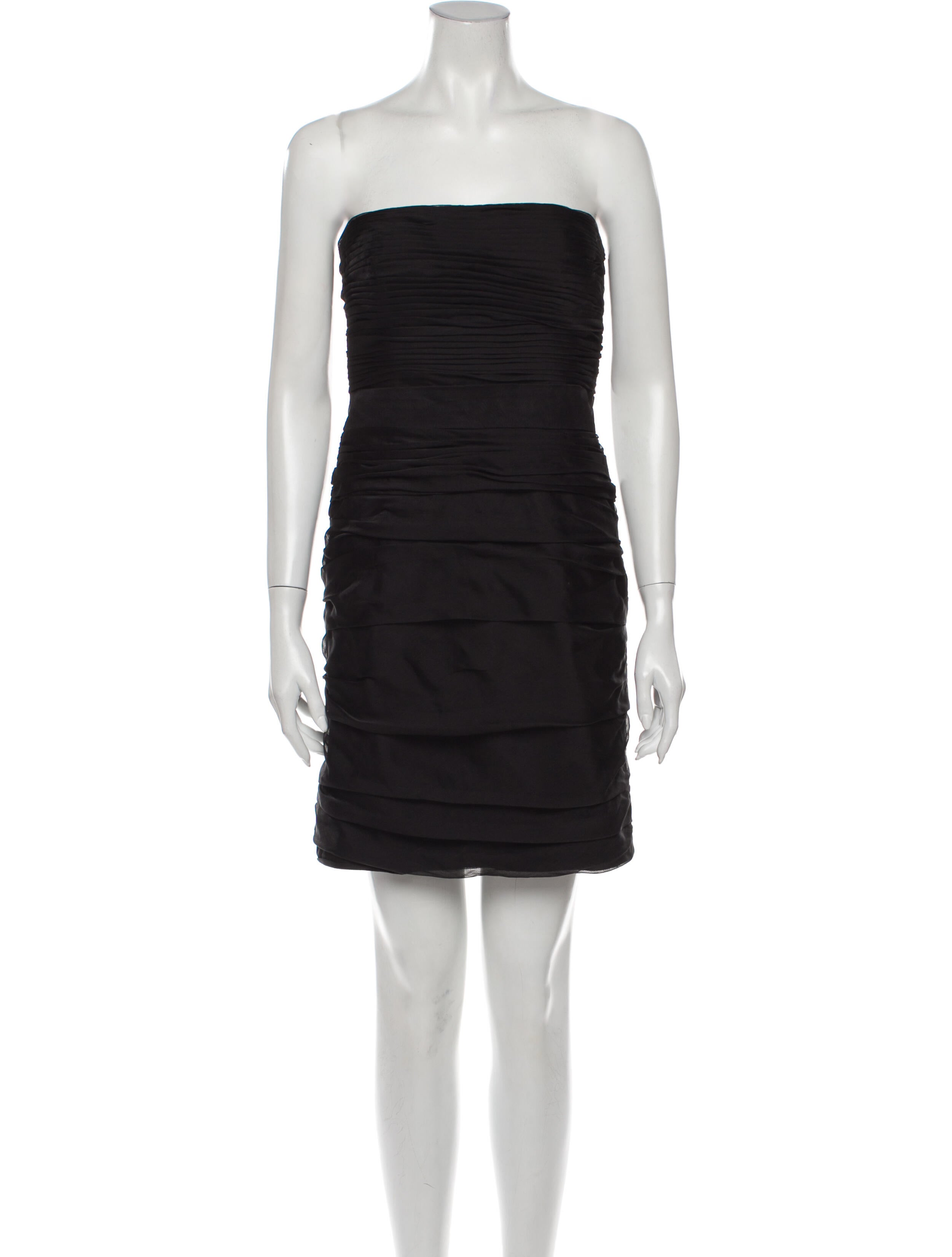 ML Monique Lhuillier Bridesmaids Strapless Mini Dress