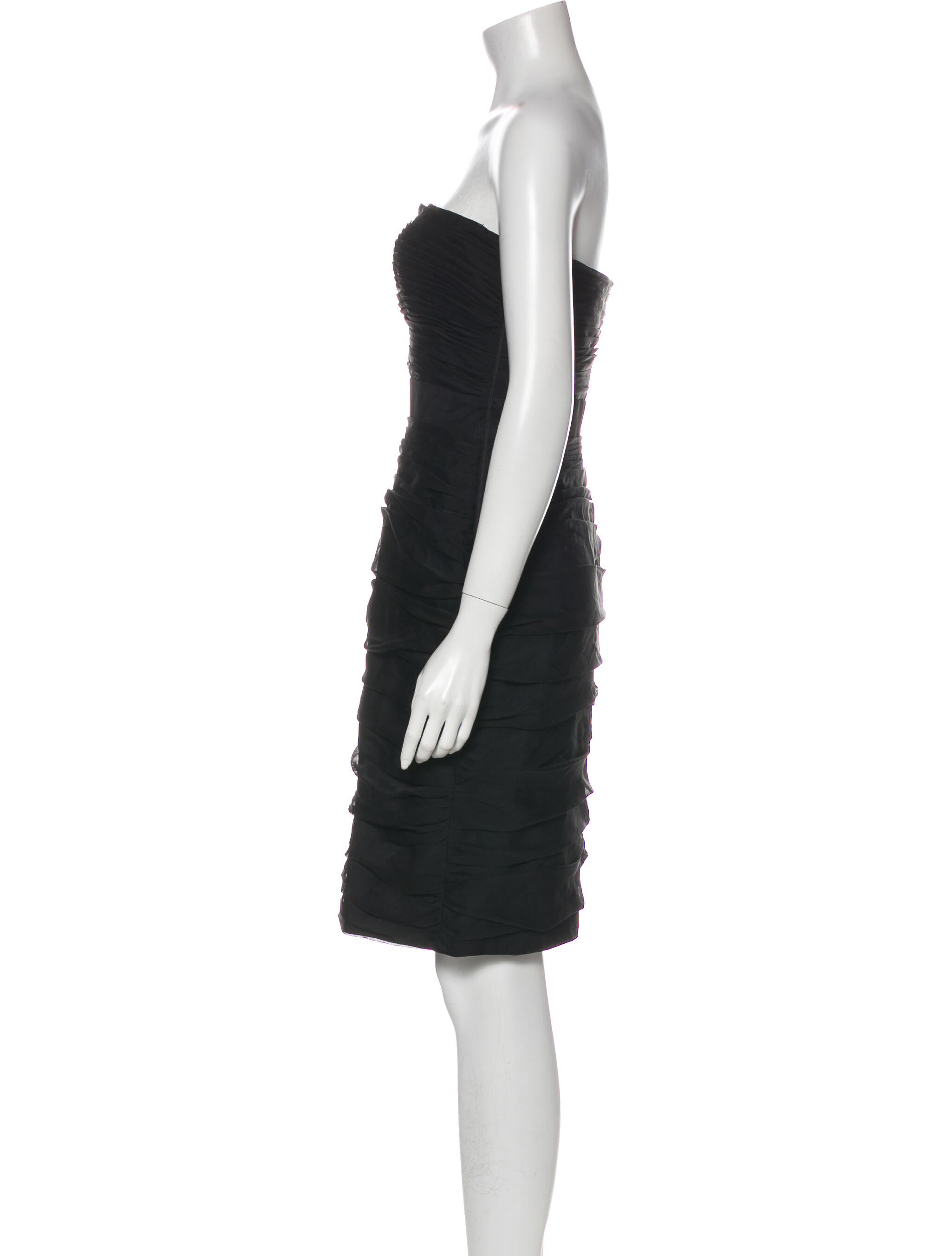 ML Monique Lhuillier Bridesmaids Strapless Mini Dress