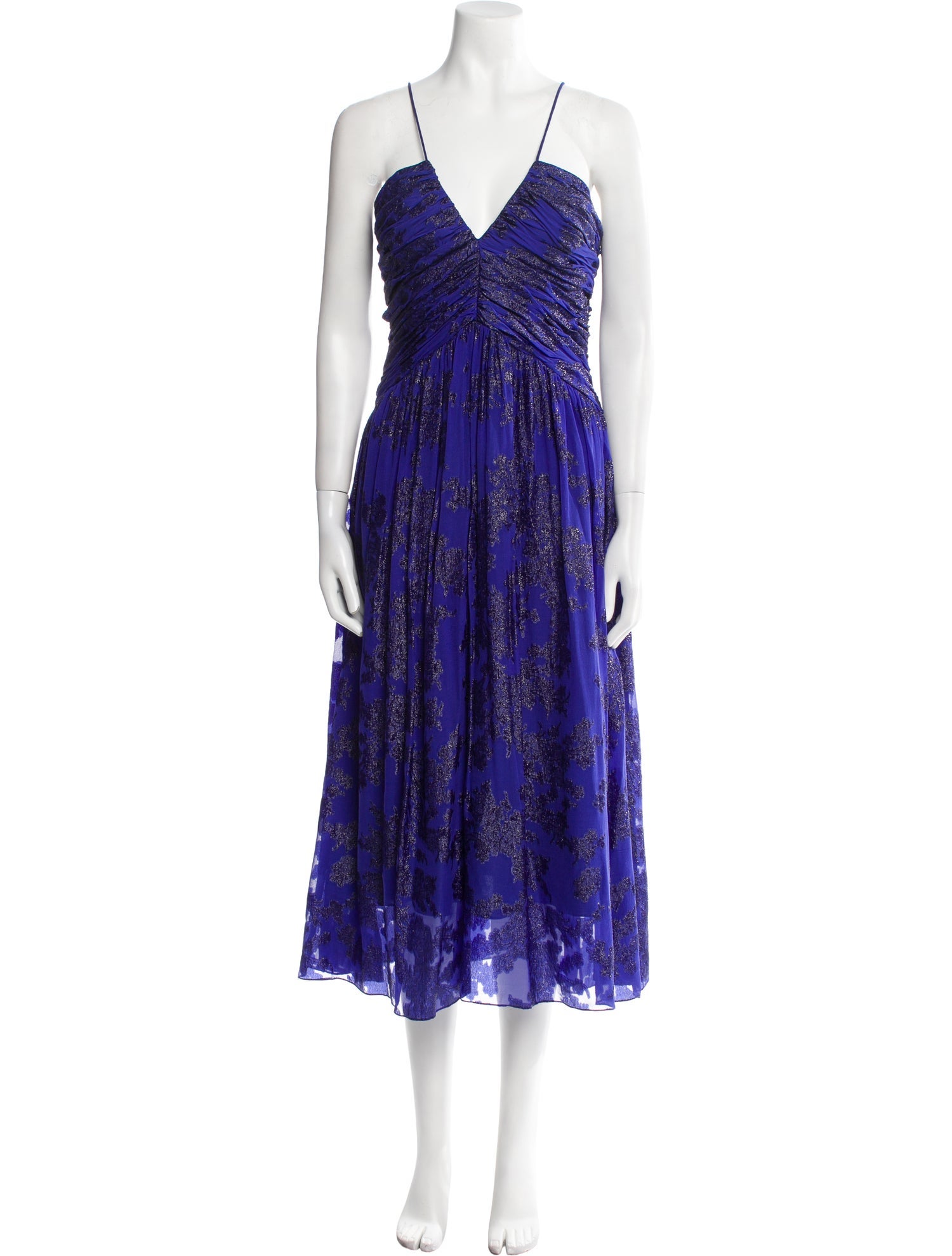 ML Monique Lhuillier Bridesmaids Silk Midi Length Dress