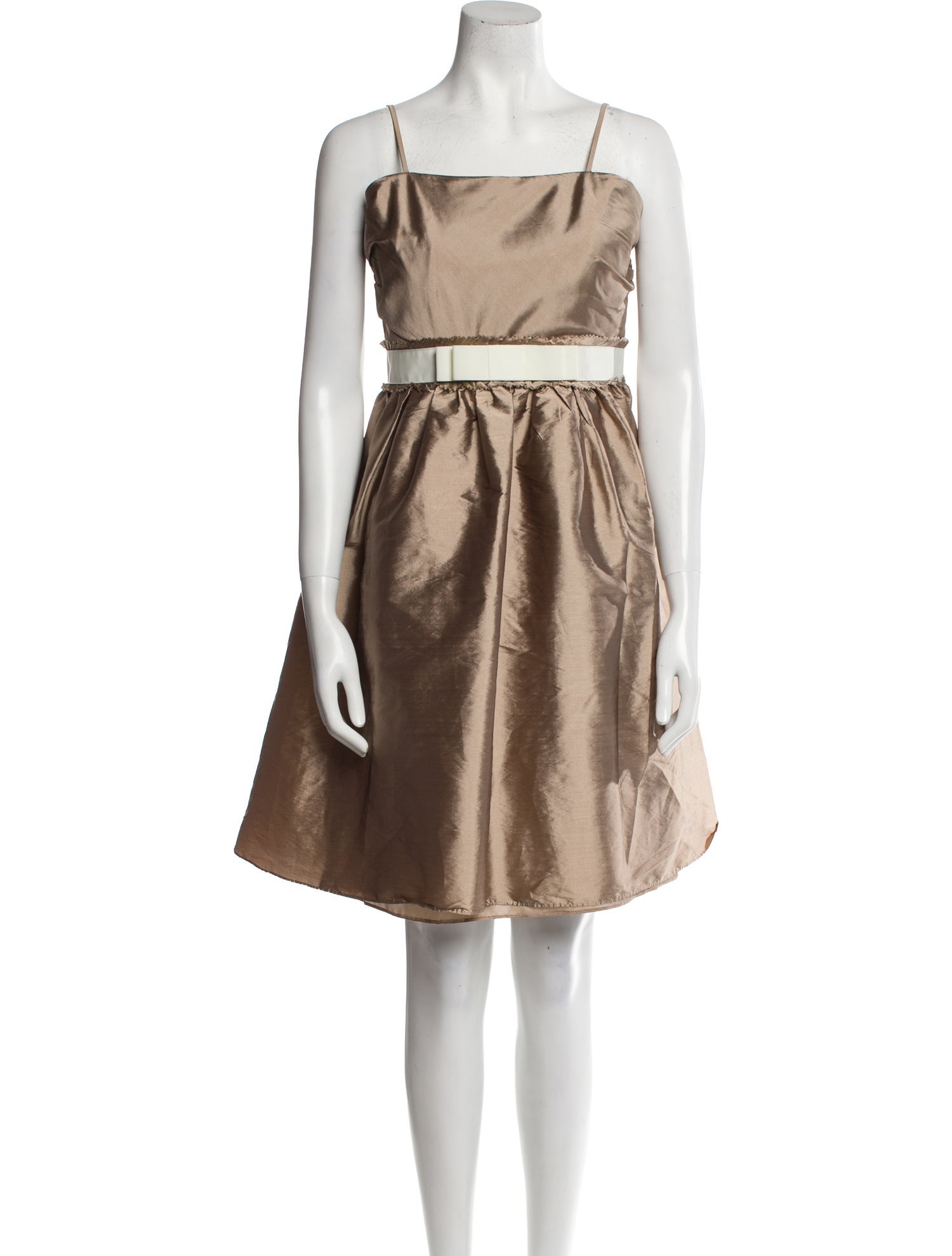 ML Monique Lhuillier Bridesmaids Square Neckline Mini Dress